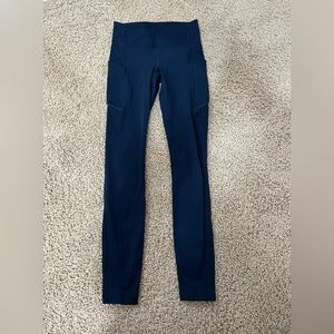 Womens navy blue lululemon leggings